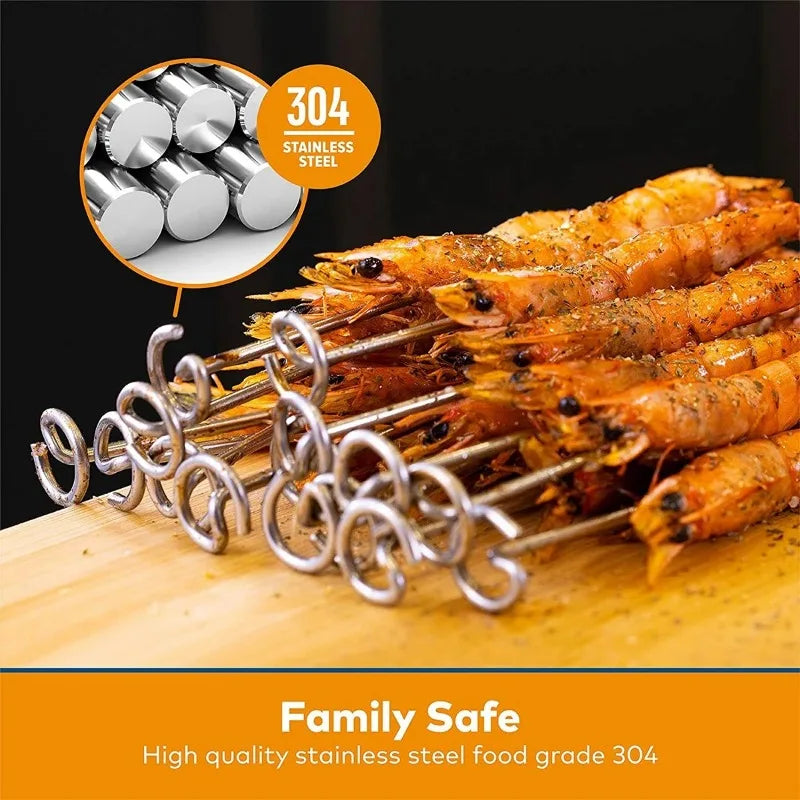 3-in-1 Air Fryer Grill – Vertical Kebab & BBQ, Oil-Free Cooking!