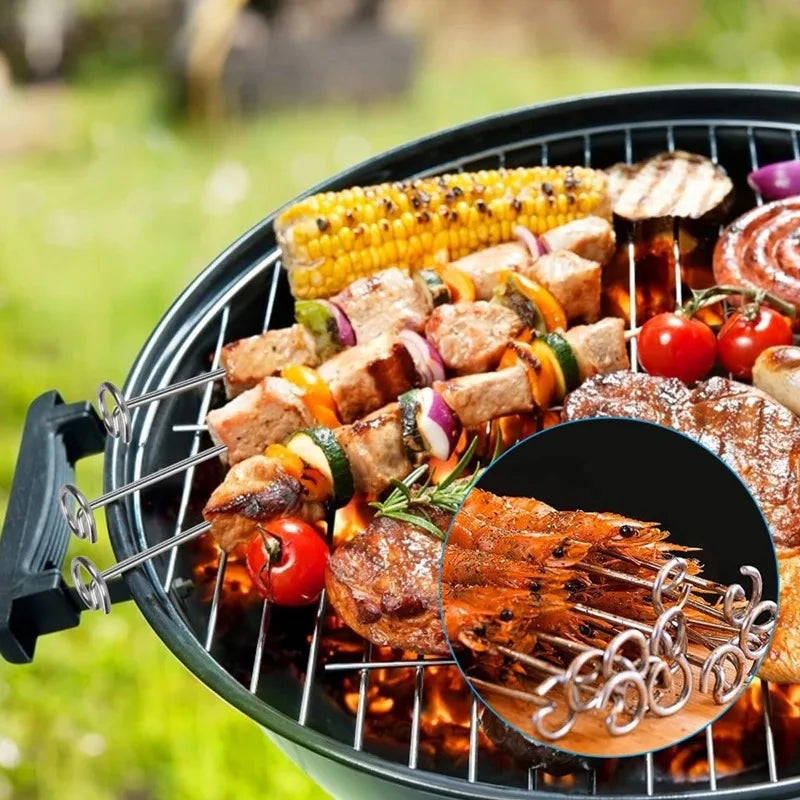 3-in-1 Air Fryer Grill – Vertical Kebab & BBQ, Oil-Free Cooking!